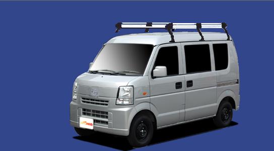 ■TUFREQ ルーフキャリア スクラム DG64V ハイルーフ用/Hシリーズ 長さ：ロング HH236C+