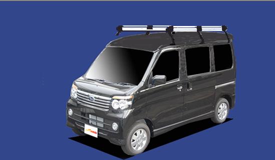 ■TUFREQ ルーフキャリア ディアスワゴン S321N/S331N用/Hシリーズ 長さ：ロング HH236C+