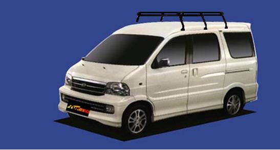 ★TUFREQ ルーフキャリア ハイゼットグランカーゴ S221V/S231V用/Pシリーズ 長さ:ミドル PH236A+|NET部品館