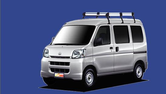 ■TUFREQ ルーフキャリア アトレーワゴン S320G/S330G用/Hシリーズ 長さ：ミドル HH234B+