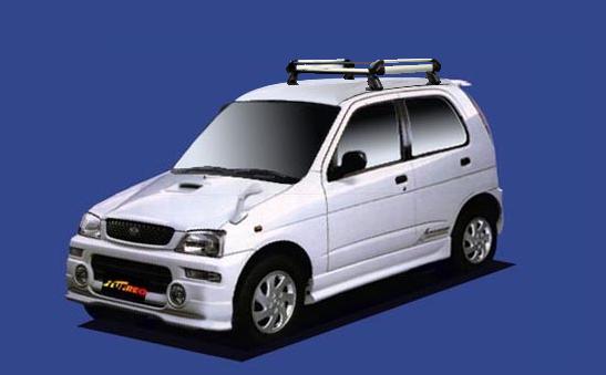 ★TUFREQ ルーフキャリア テリオスキッド J111G/J131G ルーフレール無車用/Hシリーズ 長さ：ショート HE22A1+