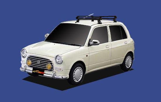 ★TUFREQ ルーフキャリア ミラジーノ L700/L710 ５ドア用/Pシリーズ 長さ：ショート PE22A1+｜NET部品館