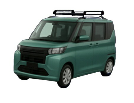 ★TUFREQ ルーフキャリア デリカミニB34A/B35A/B37A/B38Aルーフレール付車用/Pシリーズ 長さ：ショート PR22+