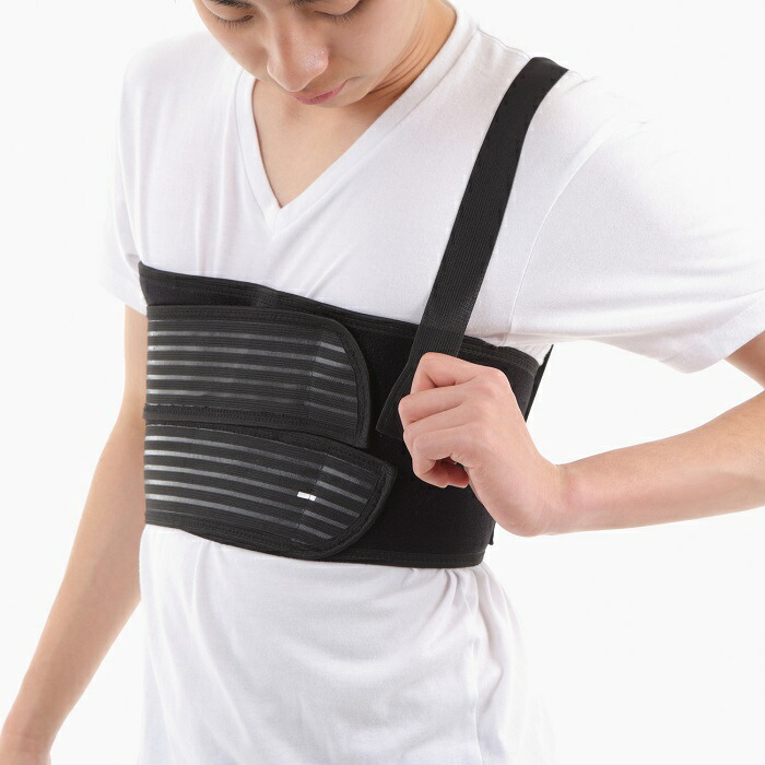 楽天市場 Net O 肋骨サポーター 胸部コルセット フリーサイズ しっかりサポート 洗濯機ok ネットのオカムラ