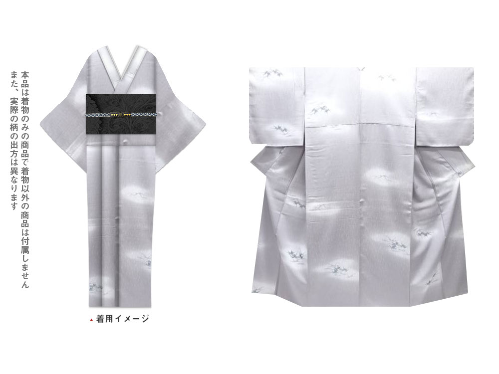 未使用品 仕立て上がり 園山明生子 笹模様小紋着物【着】【小紋】|Kimono-Shinei 2号店