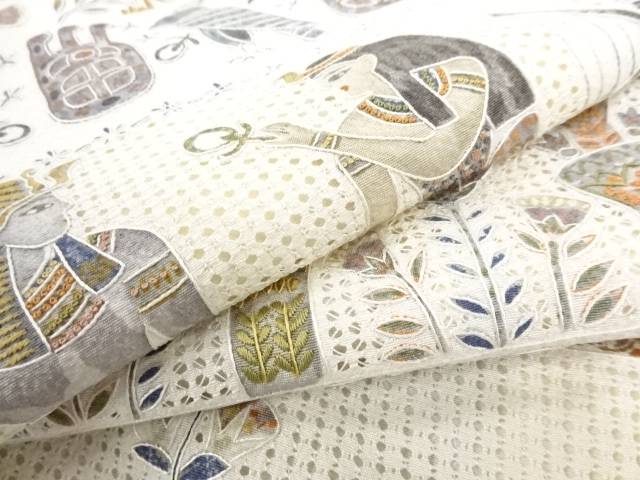 楽天市場 汕頭蘇州刺繍エジプト壁画模様訪問着 リサイクル 中古 Kimono Shinei 2号店