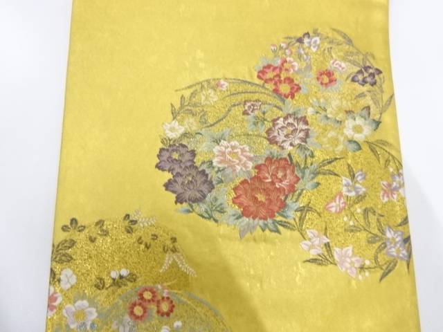 花丸文様織出し袋帯 リサイクル 中古 Kiev24 Com