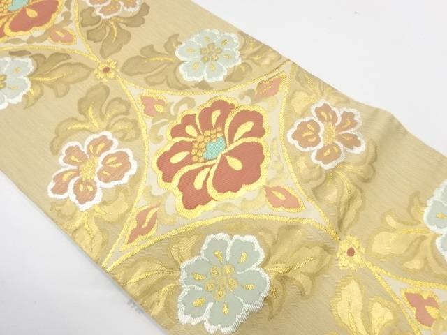 中古 Kimono Shinei ２号店 リサイクル 和服 合計3980円以上の購入で送料無料 草花模様織出し袋帯