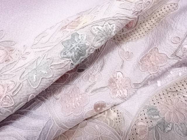 汕頭蘇州刺繍紙に山橘 橘 小枝李装飾顔出参着 リサイクル 中古 Colegiovictorhugo Cl