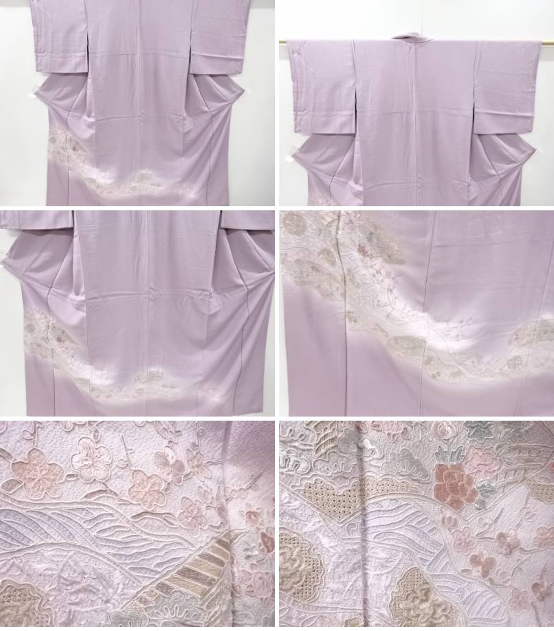 汕頭蘇州刺繍紙に山橘 橘 小枝李装飾顔出参着 リサイクル 中古 Colegiovictorhugo Cl