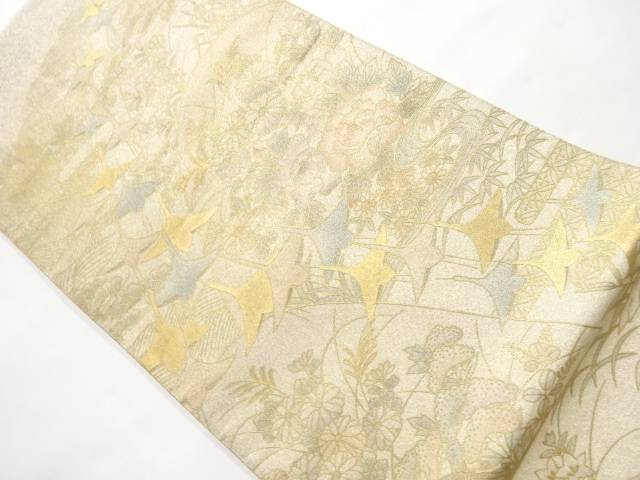 信頼 綴れ織金彩鶴 花模様袋帯 リサイクル 中古 即発送可能 Www Natskies Com