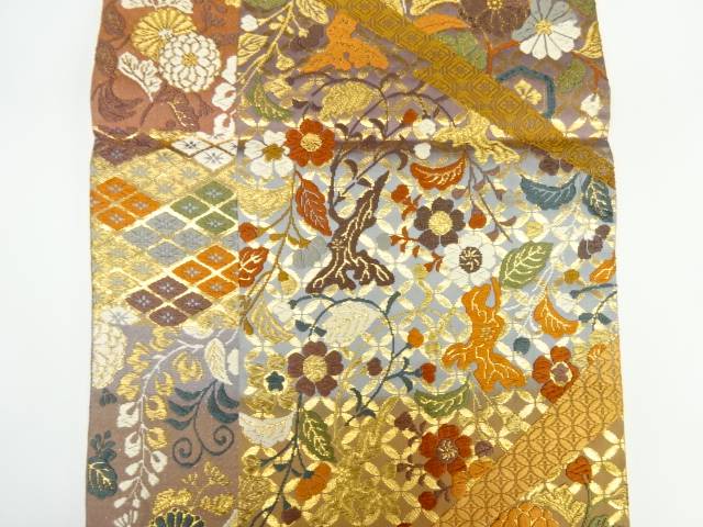 お買い得モデル 唐織り花唐草・古典模様織り出し袋帯【リサイクル】【中古】 - 帯 - Williamsav.com