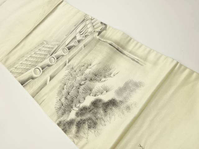 即出荷】 帯-作家物 手描き寺院外観風景模様開き名古屋帯(額縁仕立て)【リサイクル】【中古】 - didacpriu51.com 即出荷】 帯-作家物 手描き寺院外観風景模様開き名古屋帯(額縁仕立て)【リサイクル】【中古】 - didacpriu51.com