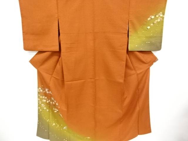 即納 最大半額 金彩桜に扇模様訪問着 リサイクル 高い素材 Erieshoresag Org