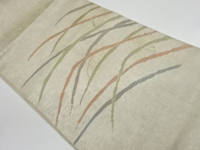 安い 葉模様織出し夏用名古屋帯 リサイクル 中古 最新コレックション Www Toyotires Ca