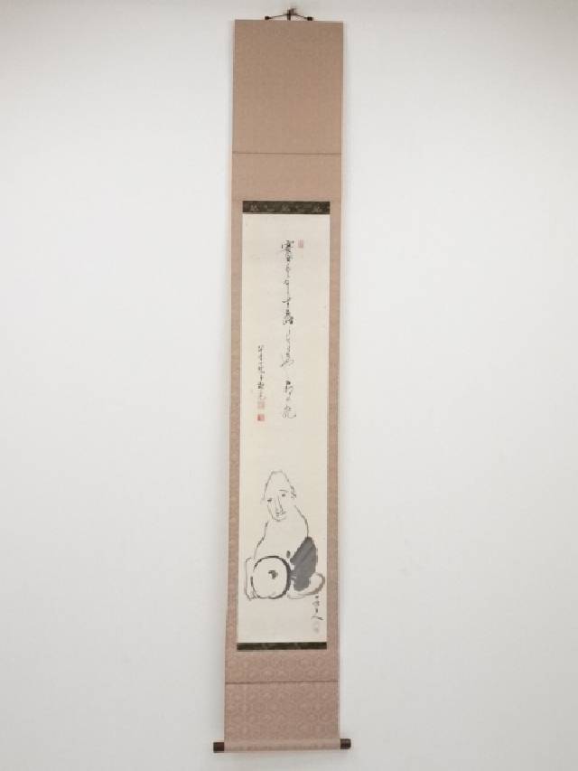 著作者什 達磨要覧 手跡紙本掛軸 Gwmp Nl