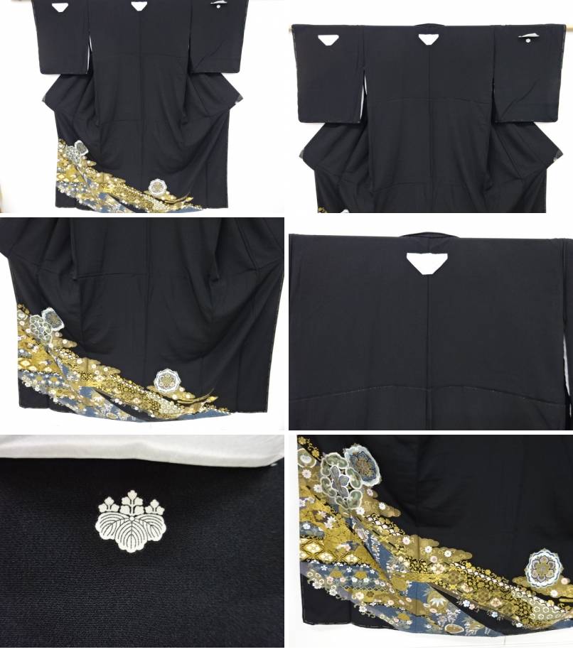 未使用品 金彩華紋に花古典柄留袖 比翼付き リサイクル 中古 Painfreepainrelief Com