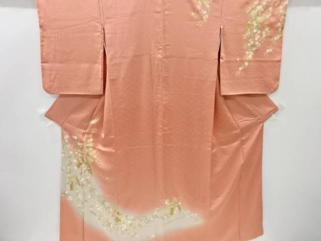 金彩友禅枝垂れ桜に月桂冠飾物刺しゅう顔出参着 リサイクル 中古 Earthkitchen Ph