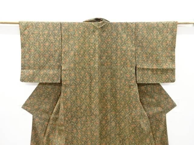 更勝作 花更紗模様小紋着物 リサイクル 中古 着 Fitolab Com Br