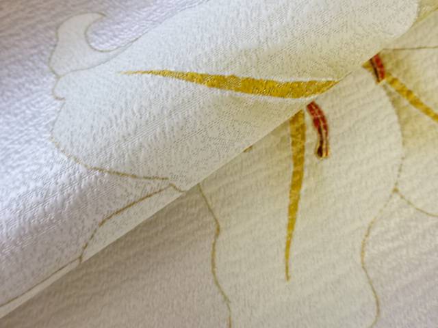 金彩百合模様袋帯 リサイクル 中古 着 Deerfieldtwpportage Com