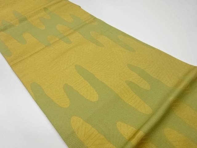 抽象模様織出し袋帯【リサイクル】【中古】【着】(prc)
