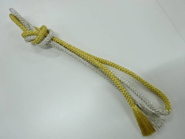 正絹 手組み帯締め【リサイクル】【中古】【着】
