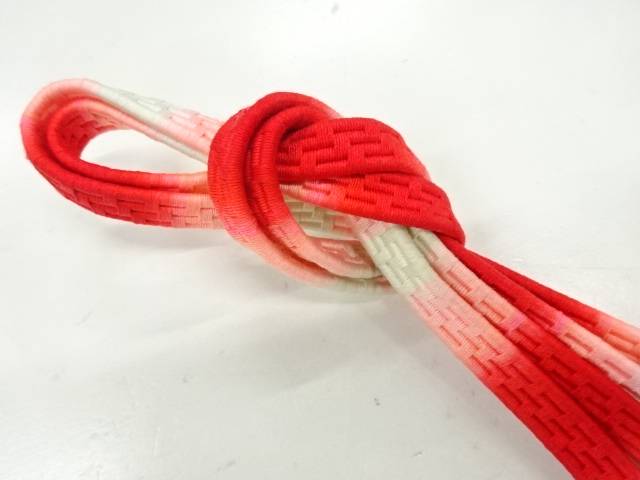正絹 手組み帯締め【リサイクル】【中古】【着】