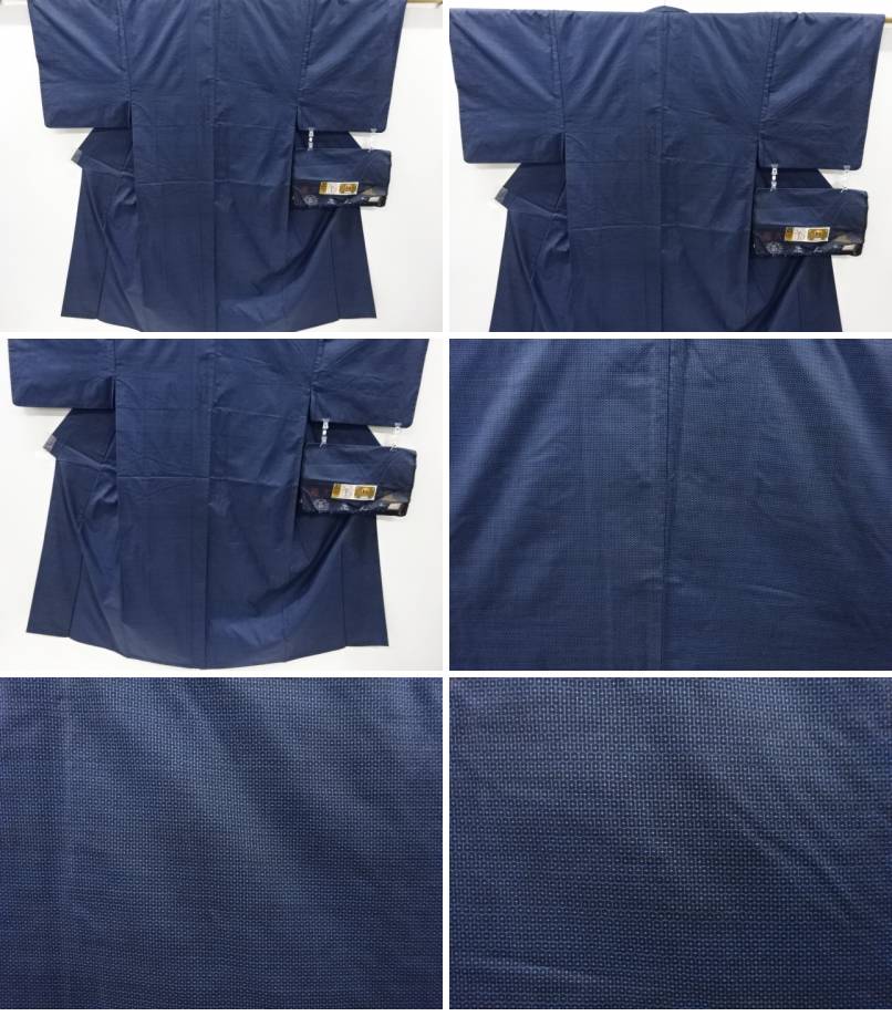 本場泥大島紬100亀甲男物着物アンサンブル【リサイクル】【中古】【着】