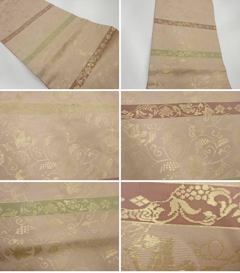 10500円日本の人気店 クリアランス販促品 花と鳥模様 帯 ミッコ様専用 10500円日本の人気店 クリアランス販促品 花と鳥模様 帯 ミッコ様専用