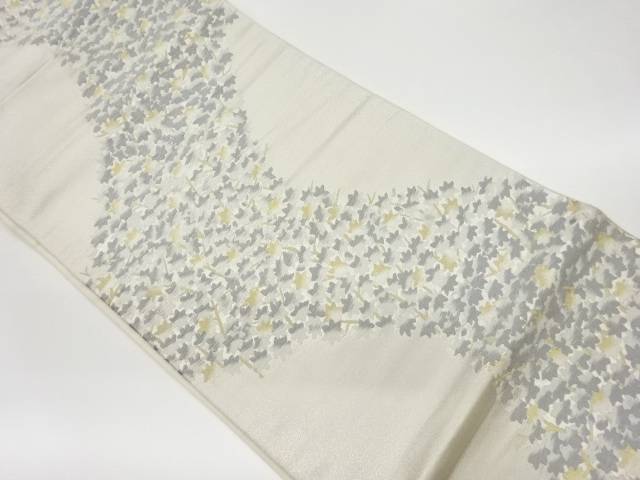 紅葉模様織出し袋帯【リサイクル】【中古】【着】(prc)