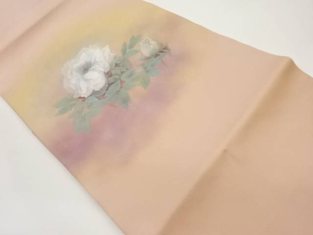 すぐ発送可能！ 受注生産帯！手描きバラ名古屋帯 仕立込 | www 