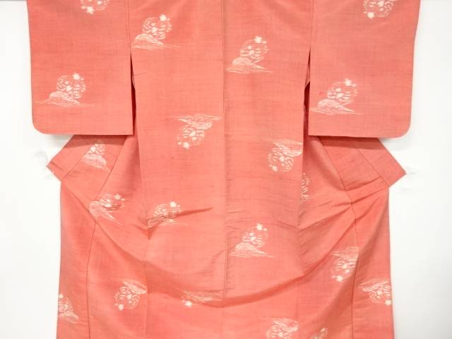 【楽天市場】未使用品 波車に抽象模様織出し手織り紬単衣着物【リサイクル】【着】(prc)：Kimono-Shinei 2号店