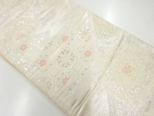 楽天市場】未使用品 花唐草模様織出し名古屋帯【リサイクル】【着