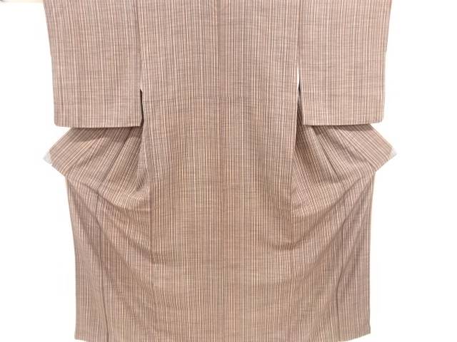 縞模様小紋着物【リサイクル】【中古】【着】