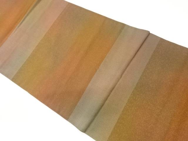 横段模様織出し暈し袋帯【中古】【着】