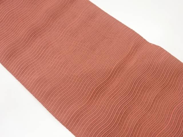絽綴れよろけ横段模様織出し名古屋帯【中古】【着】｜Kimono-Shinei　２号店 11,100円