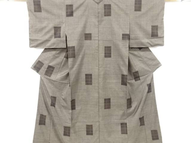 未使用品 色紙に抽象模様織出し本場泥大島紬着物(5マルキ)【着】|Kimono-Shinei 2号店