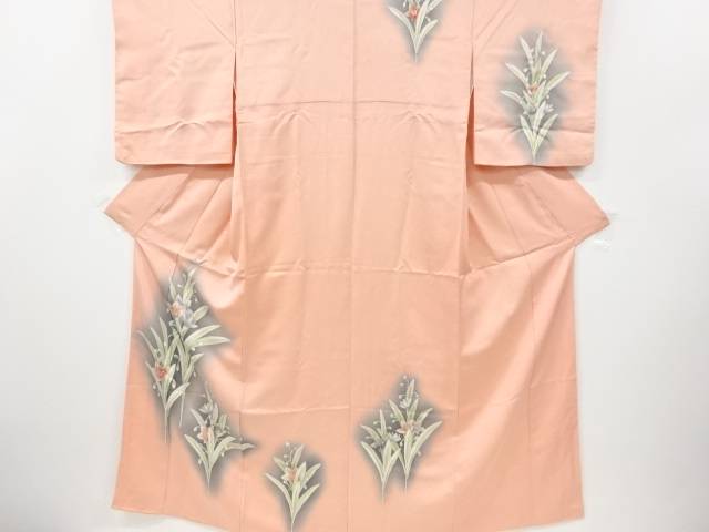 花模様訪問着【リサイクル】【中古】【着】