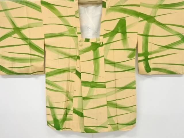 草葉模様　道行コート【中古】【着】