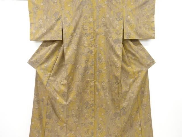 花模様本場大島紬着物【中古】【着】｜Kimono-Shinei　２号店