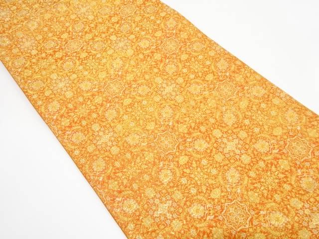 華紋織り出し　袋帯【中古】【着】