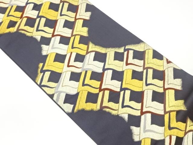 抽象模様織出し袋帯【中古】【着】|Kimono-Shinei 2号店