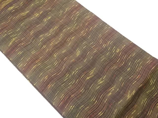 よろけ横縞模様織出し名古屋帯【中古】【着】｜Kimono-Shinei　２号店