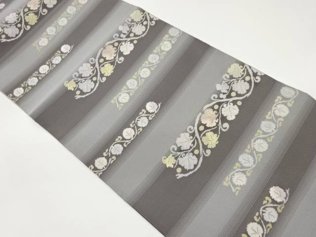 横段に唐草模様織出し袋帯【中古】【着】|Kimono-Shinei 2号店