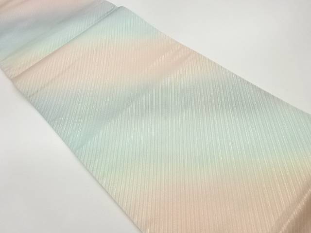 斜線模様織出し全通袋帯【中古】【着】