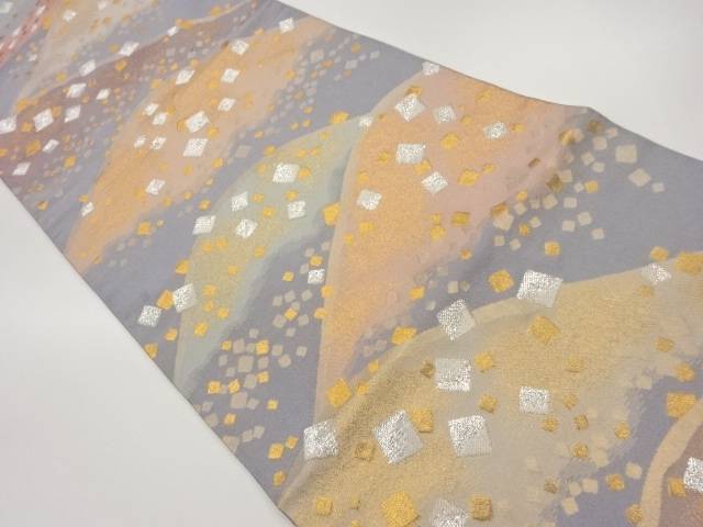 遠山に色紙散らし模様織出し袋帯【中古】【着】|Kimono-Shinei 2号店