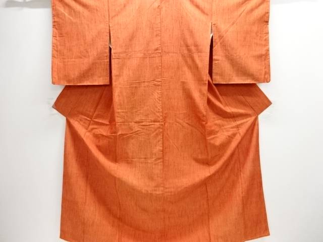 未使用品　手織り紬着物【着】