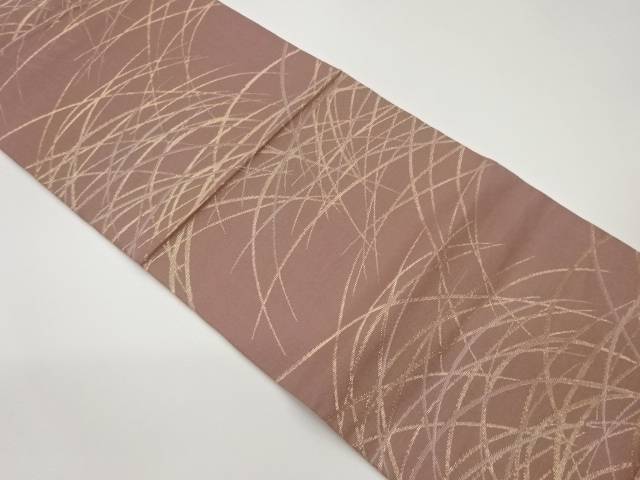 葉模様織出し夏用袋帯【中古】【着】｜Kimono-Shinei　２号店
