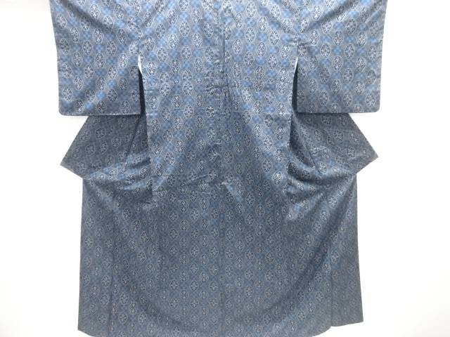華紋模様織り出し西陣伝承紬着物アンサンブル【中古】【着】【Pnt】
