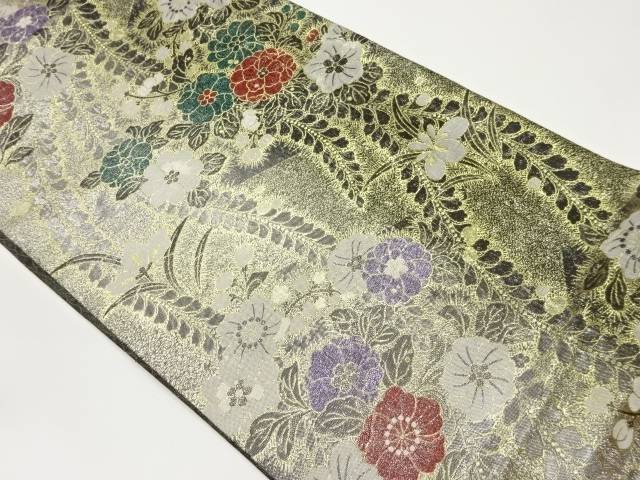 辻が花模様織出し袋帯【中古】【着】